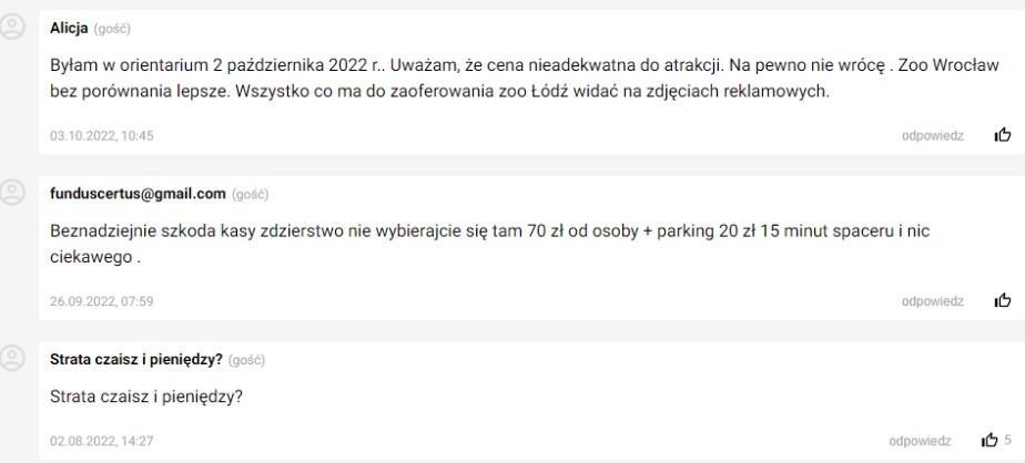 Orientarium Łódź - informacje, opinie na forum, bilety, parking, czas zwiedzania, atrakcje