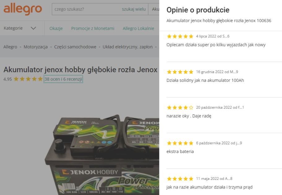 Akumulatory Jenox - opinie na forum, jak sprawdzić datę produkcji, co to za firma (1)